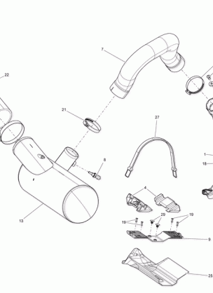 01- Exhaust System - With Suspension