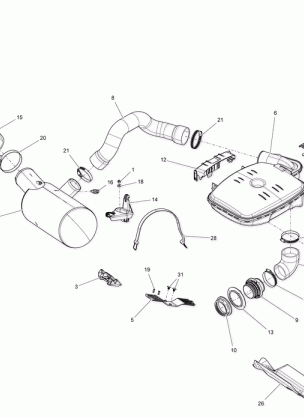 01- Exhaust System - Without Suspension