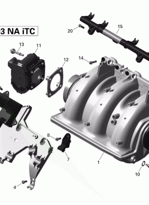 02- Air Intake Manifold and Throttle Body - 155_With Suspension