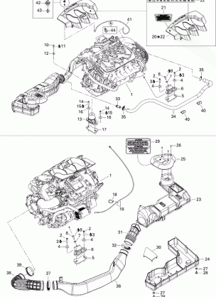 01- Engine And Air Intake Silencer