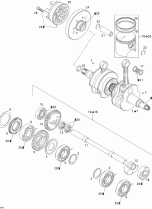 01- Crankshaft Pistons And Balance Shaft