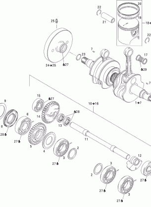 01- Crankshaft Pistons And Balance Shaft