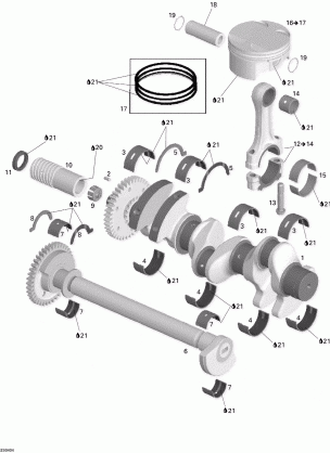 01- Crankshaft Piston And Balance Shaft