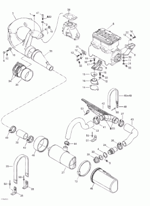 01- Engine Support And Muffler