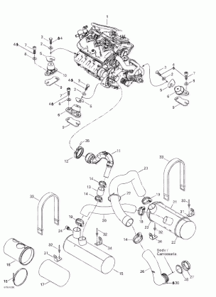 01- Engine Support And Muffler