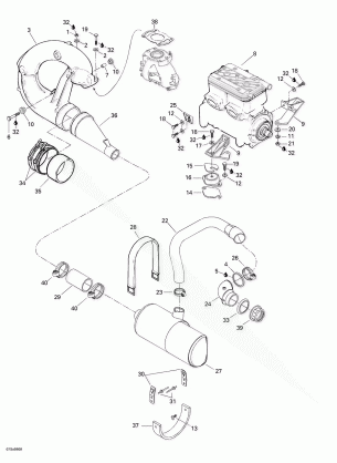 01- Engine Support And Muffler