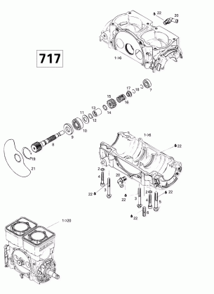 01- Crankcase Rotary Valve (717)