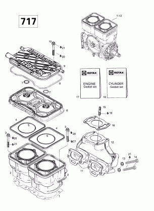 01- Cylinder Exhaust Manifold (717)