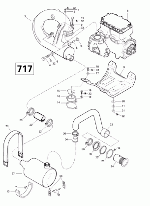 01- Engine Support And Muffler (717)