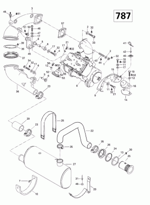 01- Engine Support And Muffler (787)