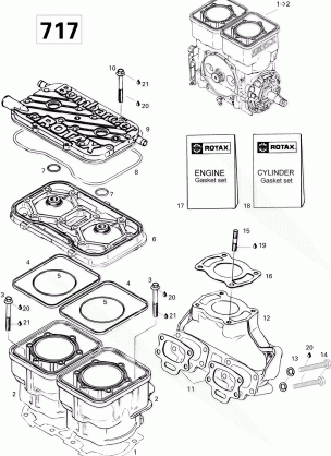 01- Cylinder And Exhaust Manifold 717