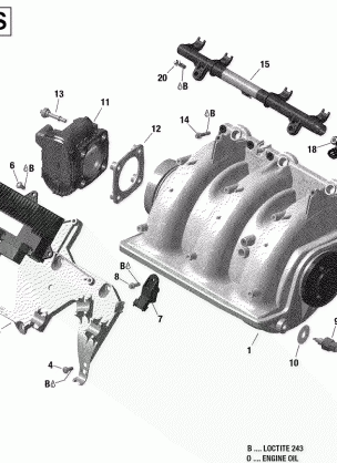 02- Air Intake Manifold And Throttle Body - 155 Model With Suspension