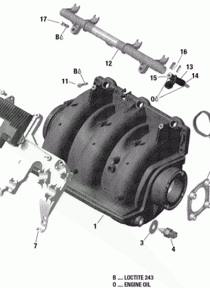 02- Air Intake Manifold And Throttle Body - 155 Model Without Suspension