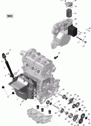 01- Engine Lubrication - 900-900 HO ACE