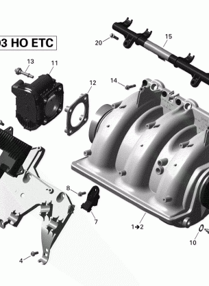 02- Air Intake Manifold And Throttle Body 1_Sea-Doo