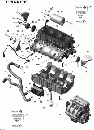 01- Engine Block Sea-Doo