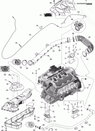 01- Engine And Air Intake Silencer