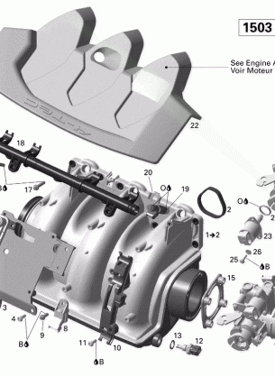 02- Air Intake Manifold And Throttle Body V1 Sea-Doo