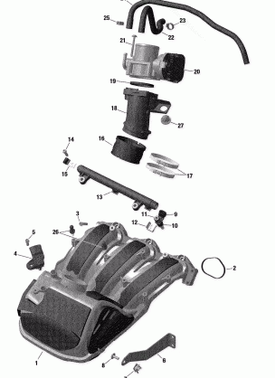 02- Air Intake Manifold and Throttle Body - 1200iTC 4-TEC