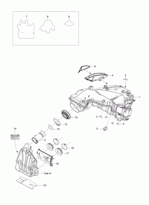 02- Air Intake System - 600 E-TEC