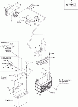 10- Battery And Starter 600 HO SDI