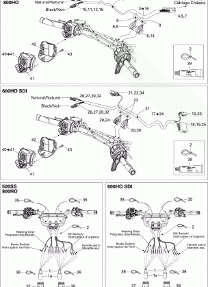 10- Steering Wiring Harness 600 HO SDI