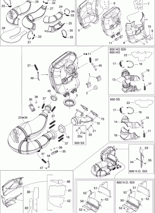 01- Exhaust System 500 SS