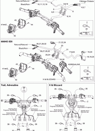 10- Steering Wiring Harness 500 SS 600 HO