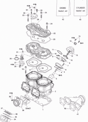 01- Cylinder Exhaust Manifold And Reed Valve