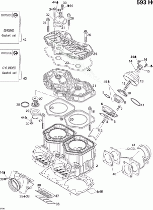 01- Cylinder Exhaust Manifold And Reed Valve