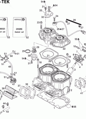 01- Cylinder Exhaust Manifold And Reed Valve