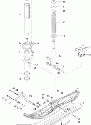 07- Front Suspension And Ski WT 550