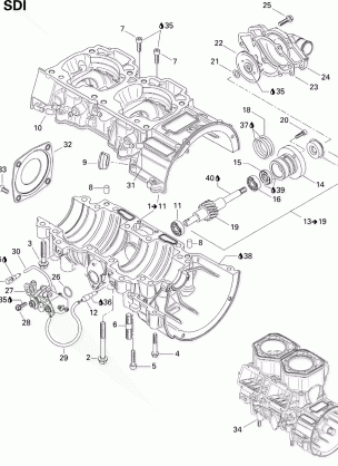 01- Crankcase Water Pump And Oil Pump