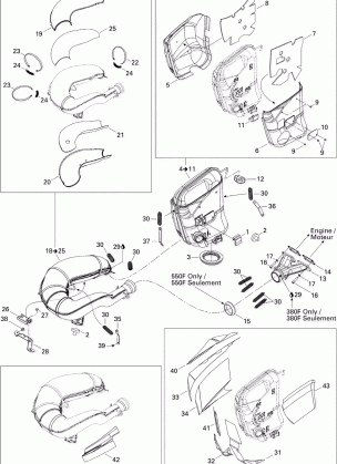 01- Exhaust System MX Z 550F