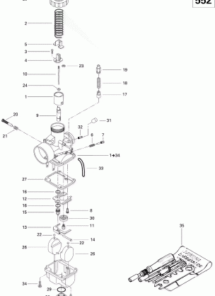 02- Carburetor MX Z 552