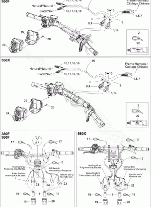 10- Steering Wiring Harness 550X MX Z