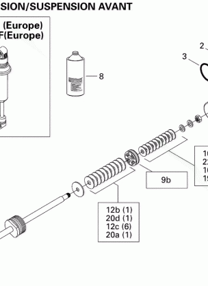 07- Take Apart Shock Front MX Z 550X Europe