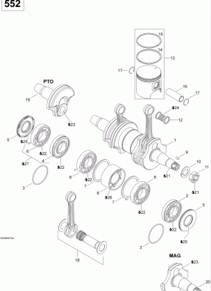 01- Crankshaft And Pistons 552