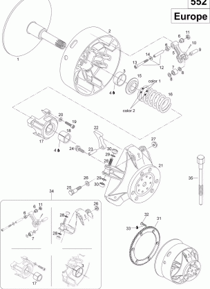 05- Drive Pulley 552 Europe