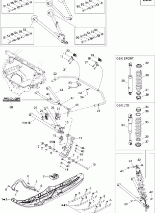 07- Front Suspension And Ski 500