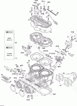 01- Cylinder Exhaust Manifold And Reed Valve