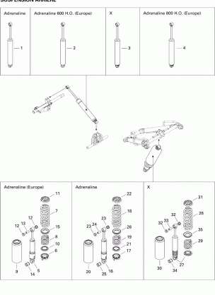 08- Rear Suspension Shocks 800HO