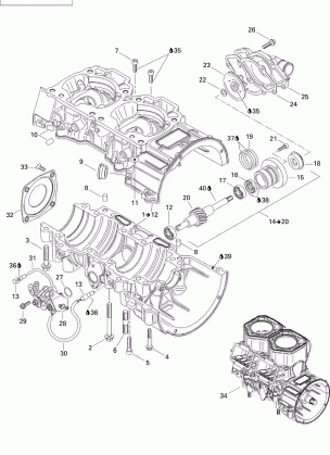 01- Crankcase Water Pump And Oil Pump (793HO)