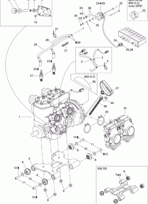 01- Engine And Engine Support GSX 500SS