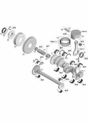 01- Crankshaft Pistons And Balance Shaft