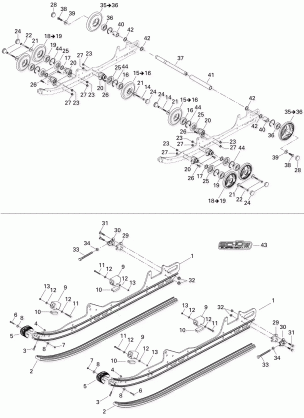 08- Rear Suspension SKANDIC 550F