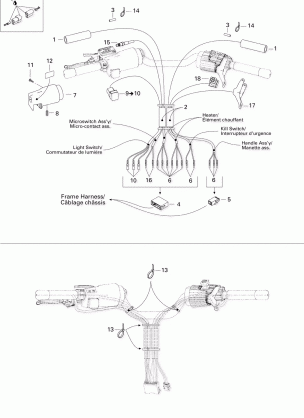 10- Steering Harness SKANDIC 550F