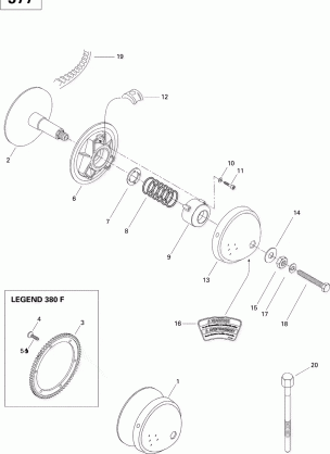 05- Drive Pulley (Legend 380F)