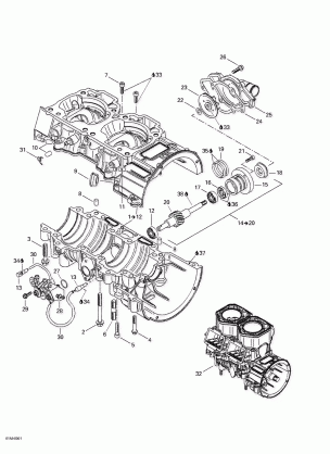 01- Crankcase Water Pump And Oil Pump