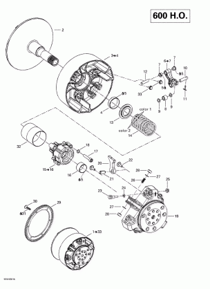 05- Drive Pulley (600 HO)